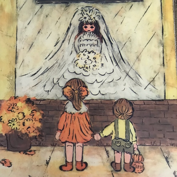 MID-CENTURY Wood Art BRIDAL Wall ART by Candi MCM - Picture 2 of 16